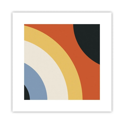 Póster - Círculo sobre círculo - 30x30 cm
