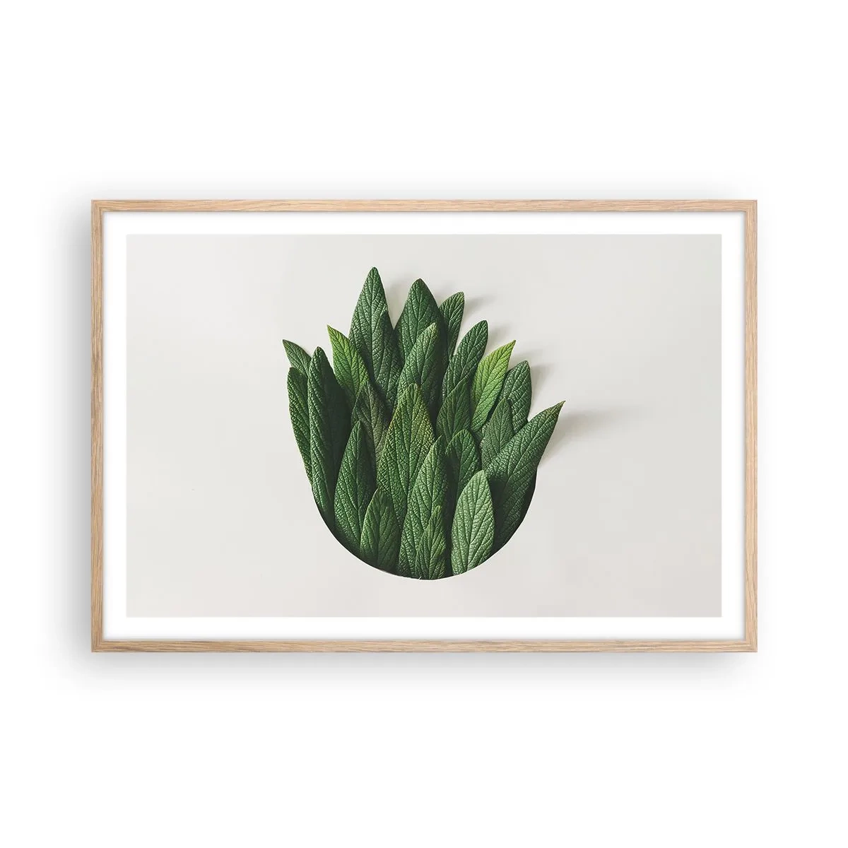 Póster en marco roble claro - Curiosidad desenfrenada - 91x61 cm