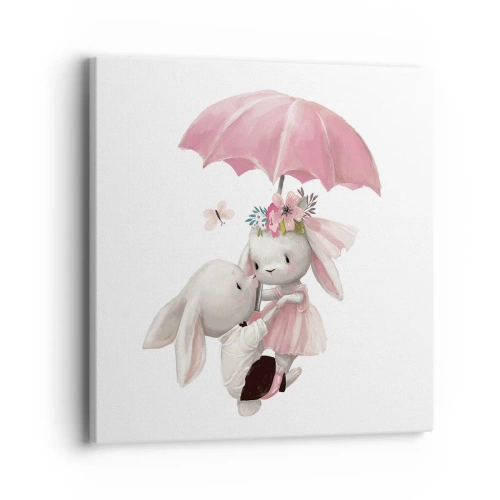 Cuadro sobre lienzo - Impresión de Imagen - Esto es amor - 40x40 cm