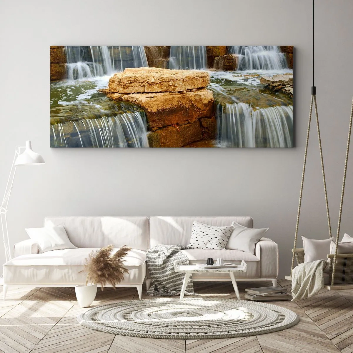 Cuadro sobre lienzo - Impresión de Imagen - Escalera al cielo - 100x40 cm