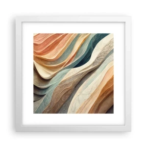 Póster en marco blanco - Momentos previos al cambio - 30x30 cm