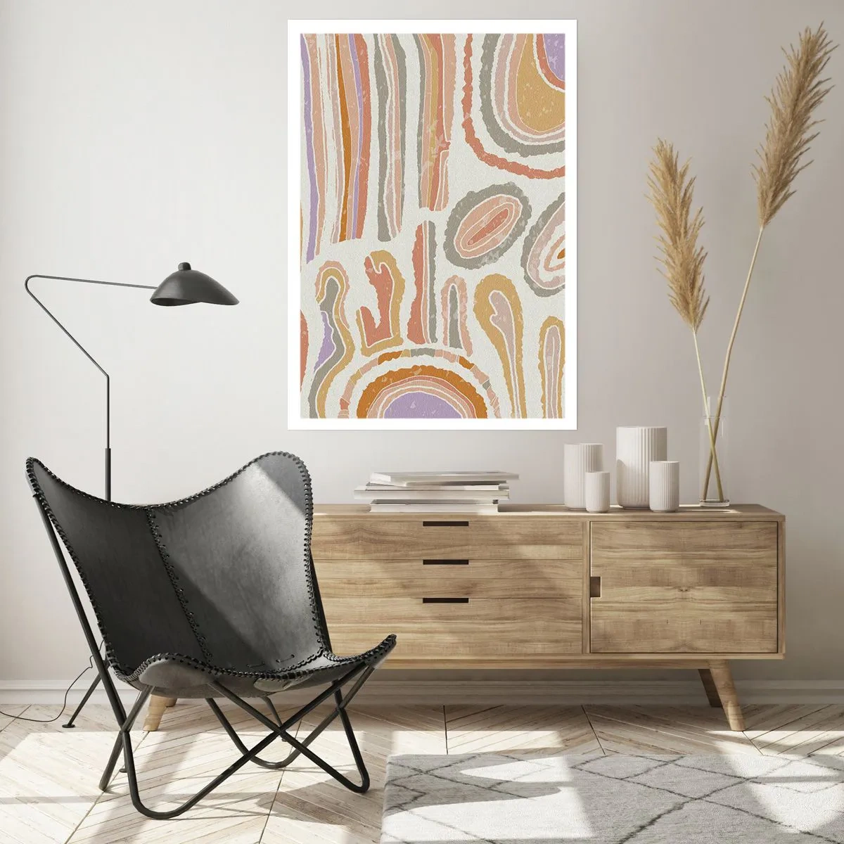 Póster - Cortes transversales llenos de color - 40x50 cm