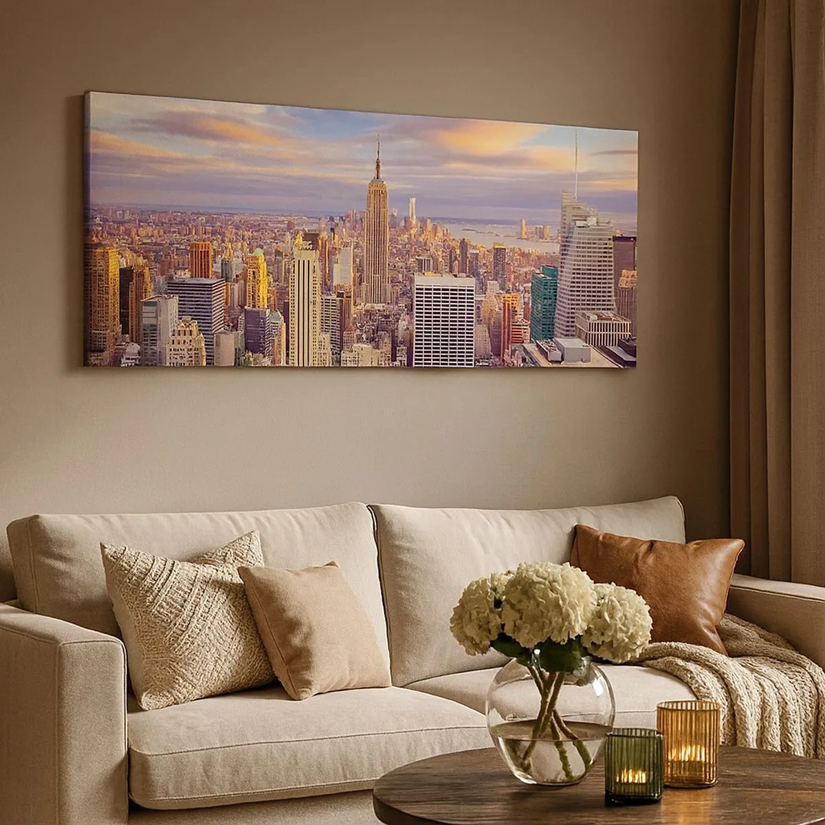 Cuadro sobre lienzo - Impresión de Imagen - Alcanzar las nubes - 100x40 cm