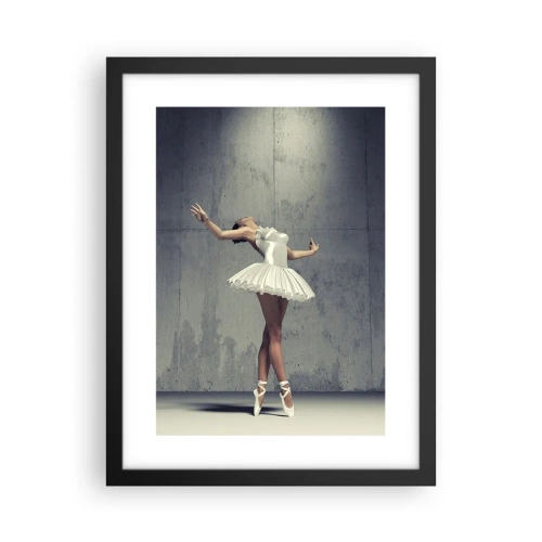 Póster en marco negro - Ligero como un pájaro - 30x40 cm