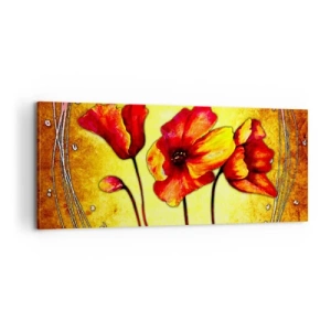 Cuadro sobre lienzo - Impresión de Imagen - En decoración Art Nouveau - 100x40 cm