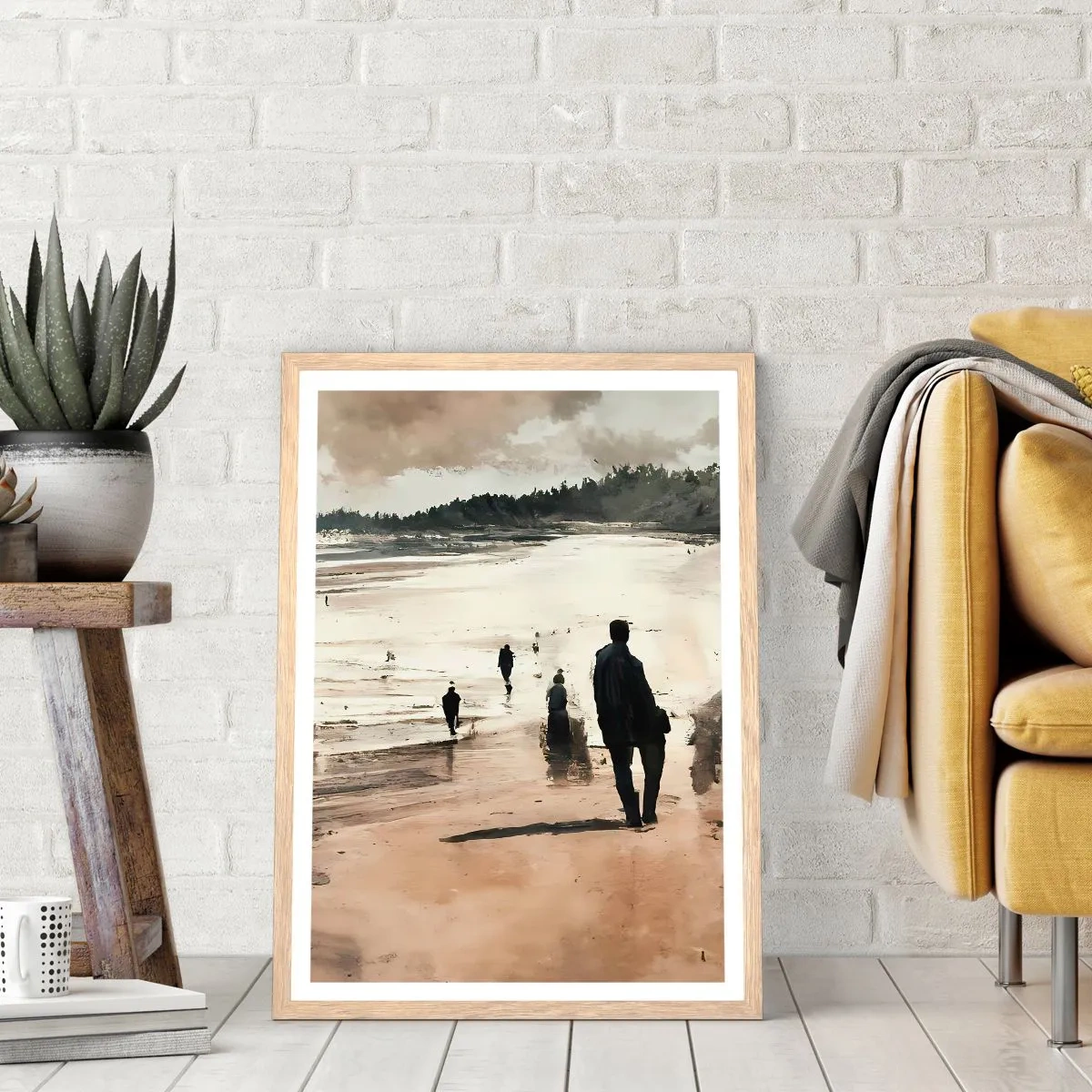 Póster en marco roble claro - Un sueño evocado - 70x100 cm
