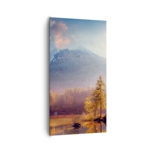 Cuadro sobre lienzo - Impresión de Imagen - Entre las montañas y los valles - 65x120 cm