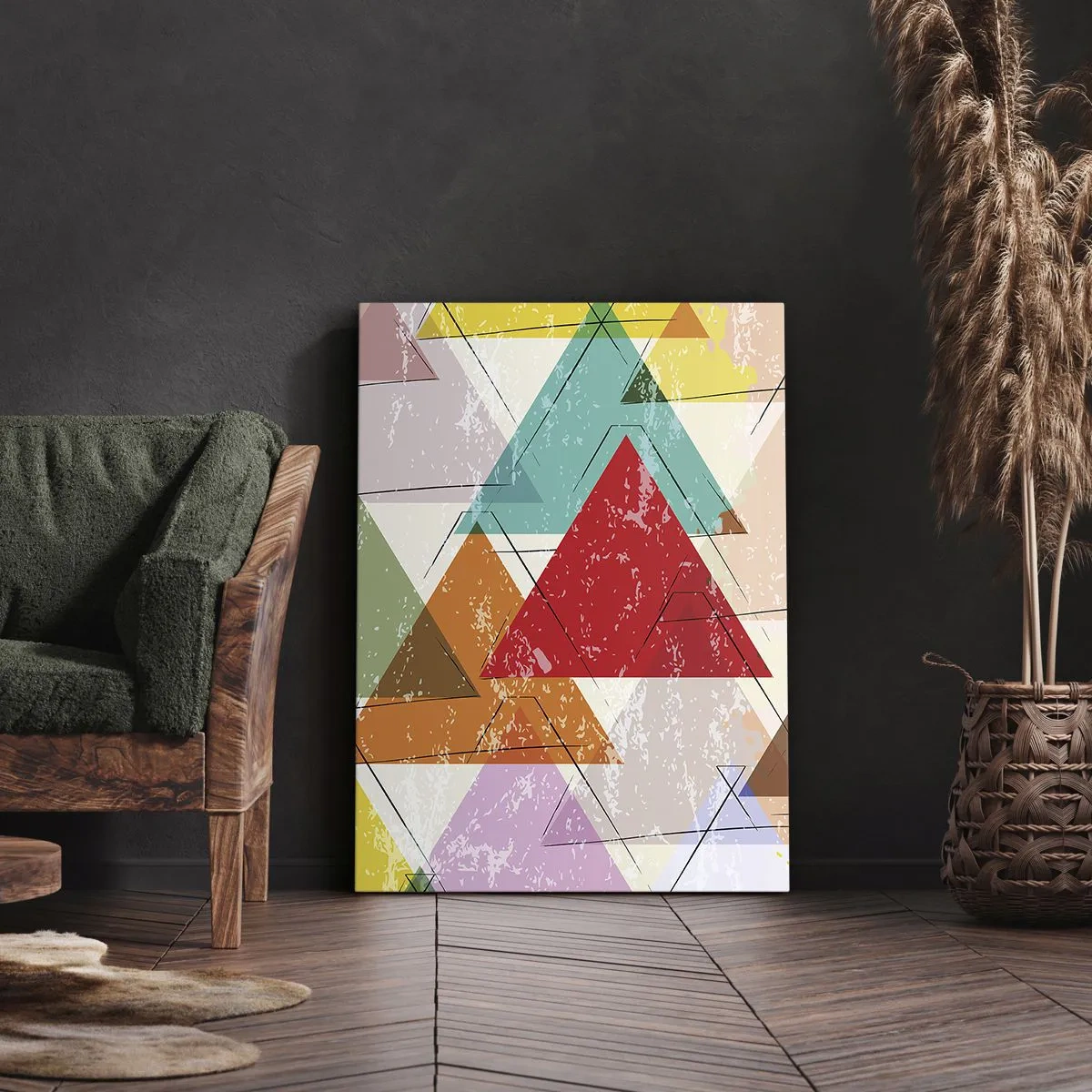 Cuadro sobre lienzo - Impresión de Imagen - De tres en tres - 45x80 cm