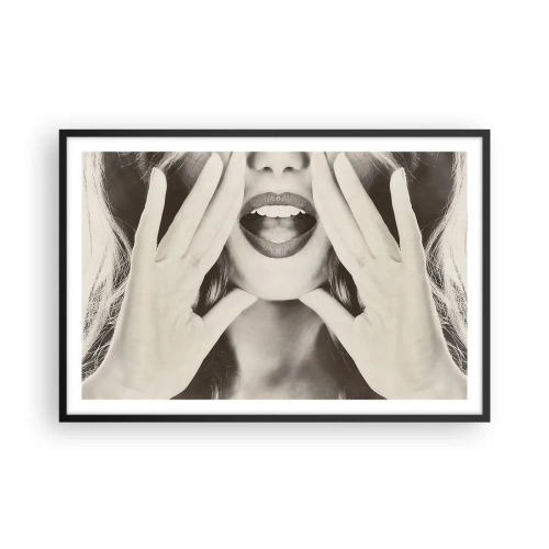 Póster en marco negro - ¡Ya estoy en camino! - 91x61 cm