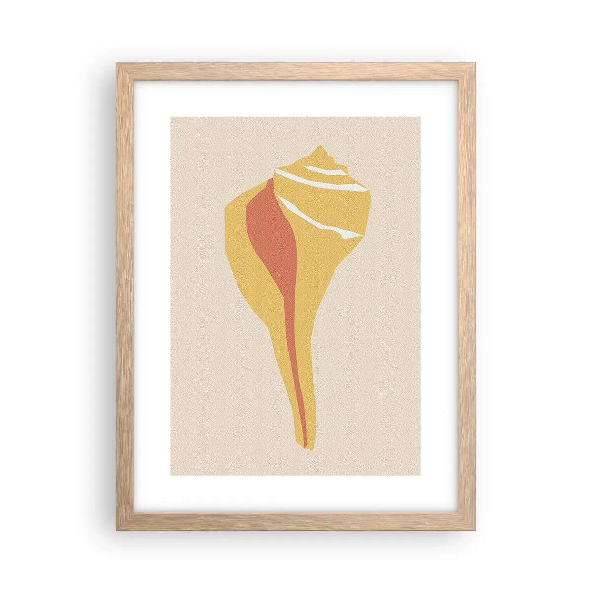 Póster en marco roble claro - Abstracción orgánica - crecimiento - 30x40 cm