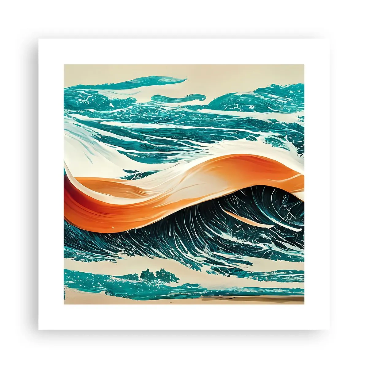Póster - El sueño de un surfista - 40x40 cm
