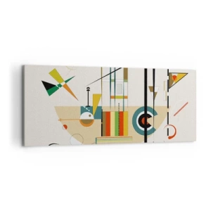 Cuadro sobre lienzo - Impresión de Imagen - Y el mundo ríe - 100x40 cm