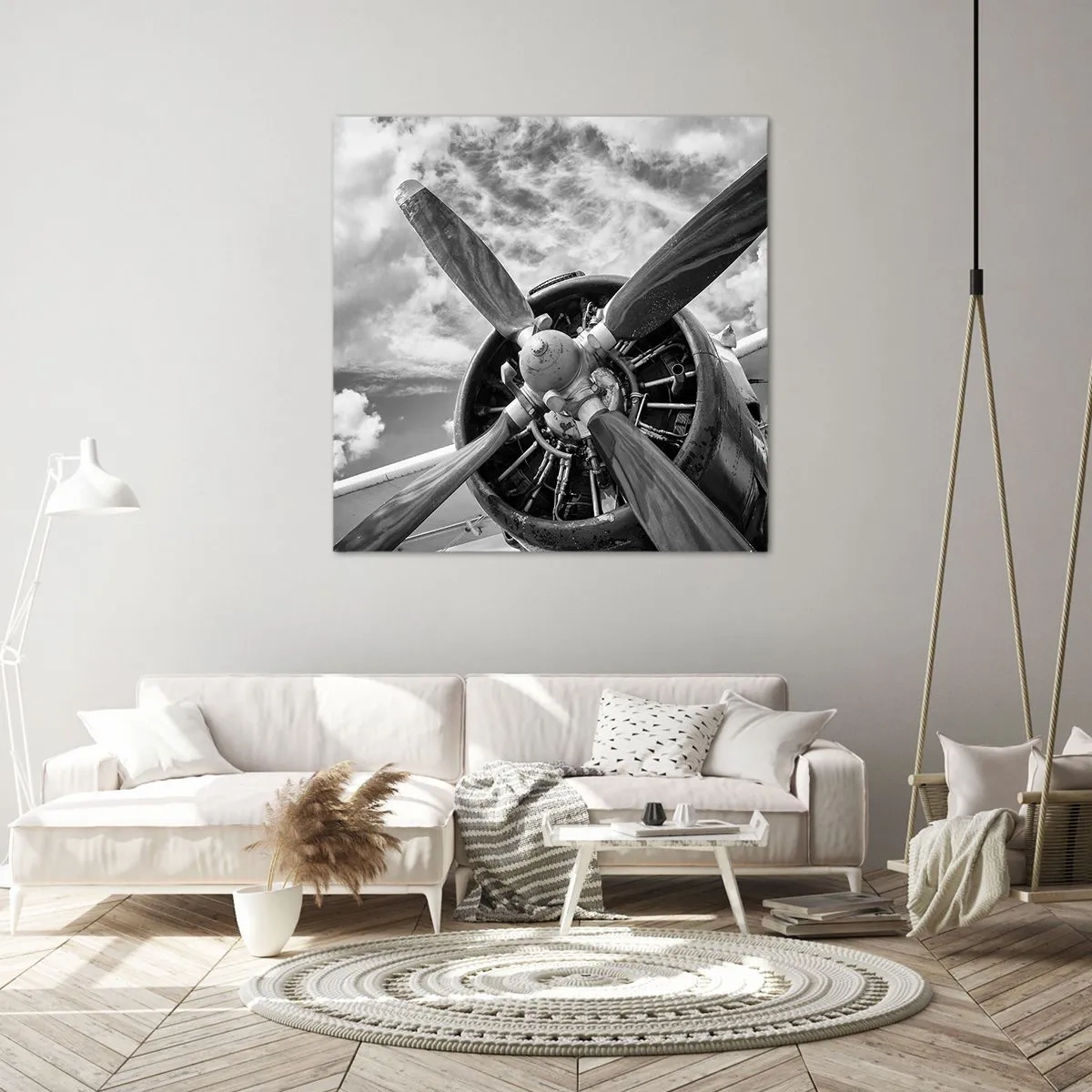 Cuadro sobre lienzo - Impresión de Imagen - Conquistador de los cielos - 50x50 cm