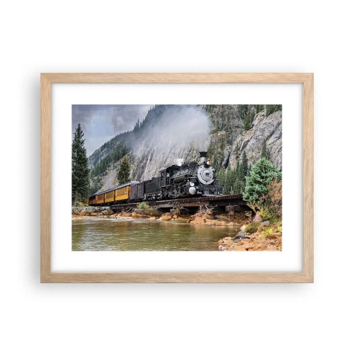 Póster en marco roble claro - ¿Adónde me llevas? - 40x30 cm