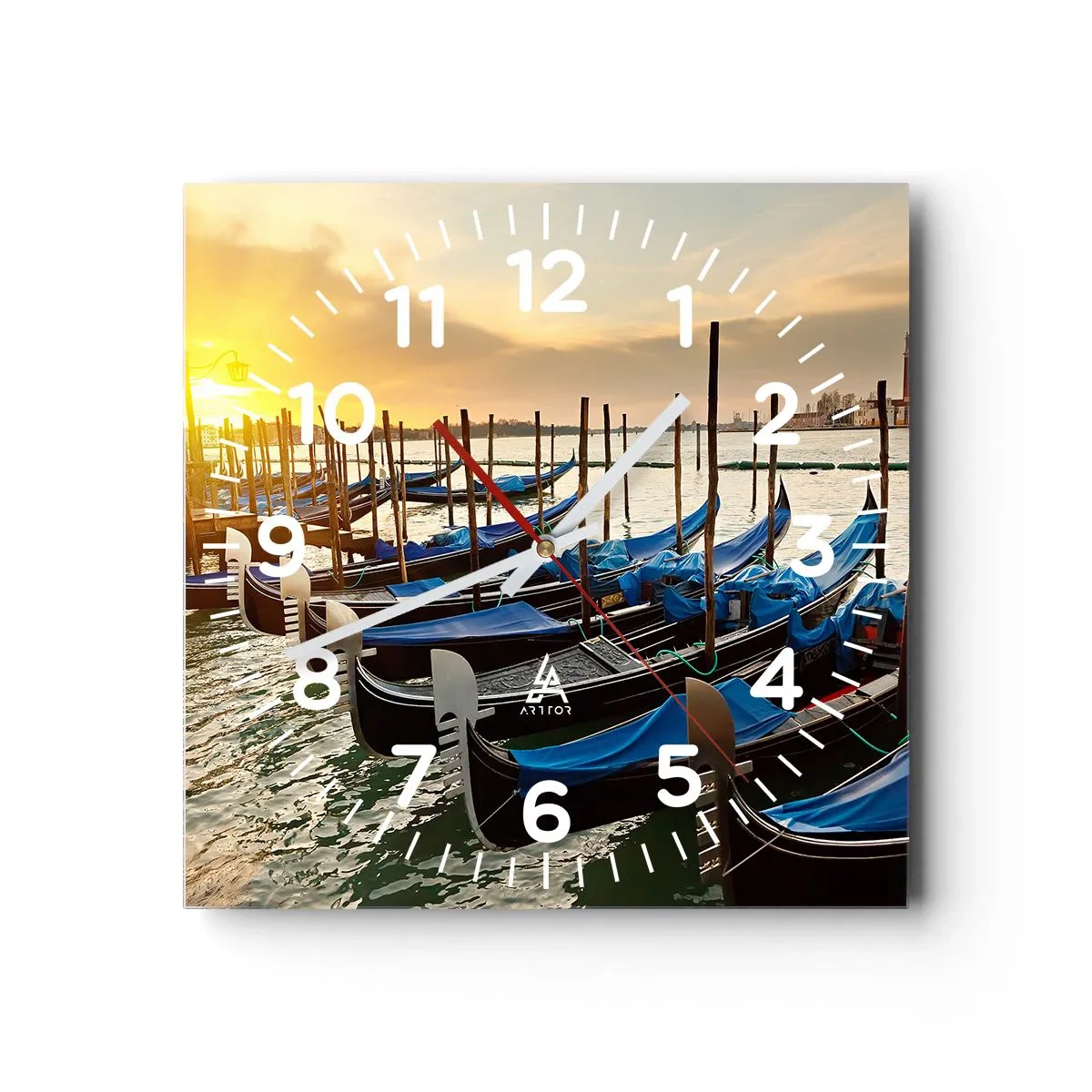 Reloj de pared - Reloj de vidrio - Antes de que llegue la tormenta - 30x30 cm