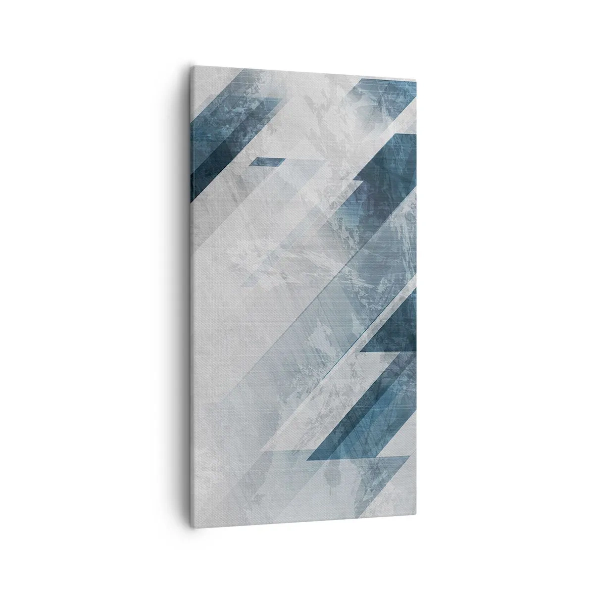 Cuadro sobre lienzo - Impresión de Imagen - Composición espacial - movimiento de grises - 55x100 cm