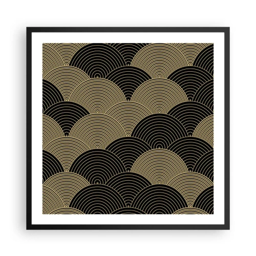 Póster en marco negro - Multiplicación de la unidad - 60x60 cm