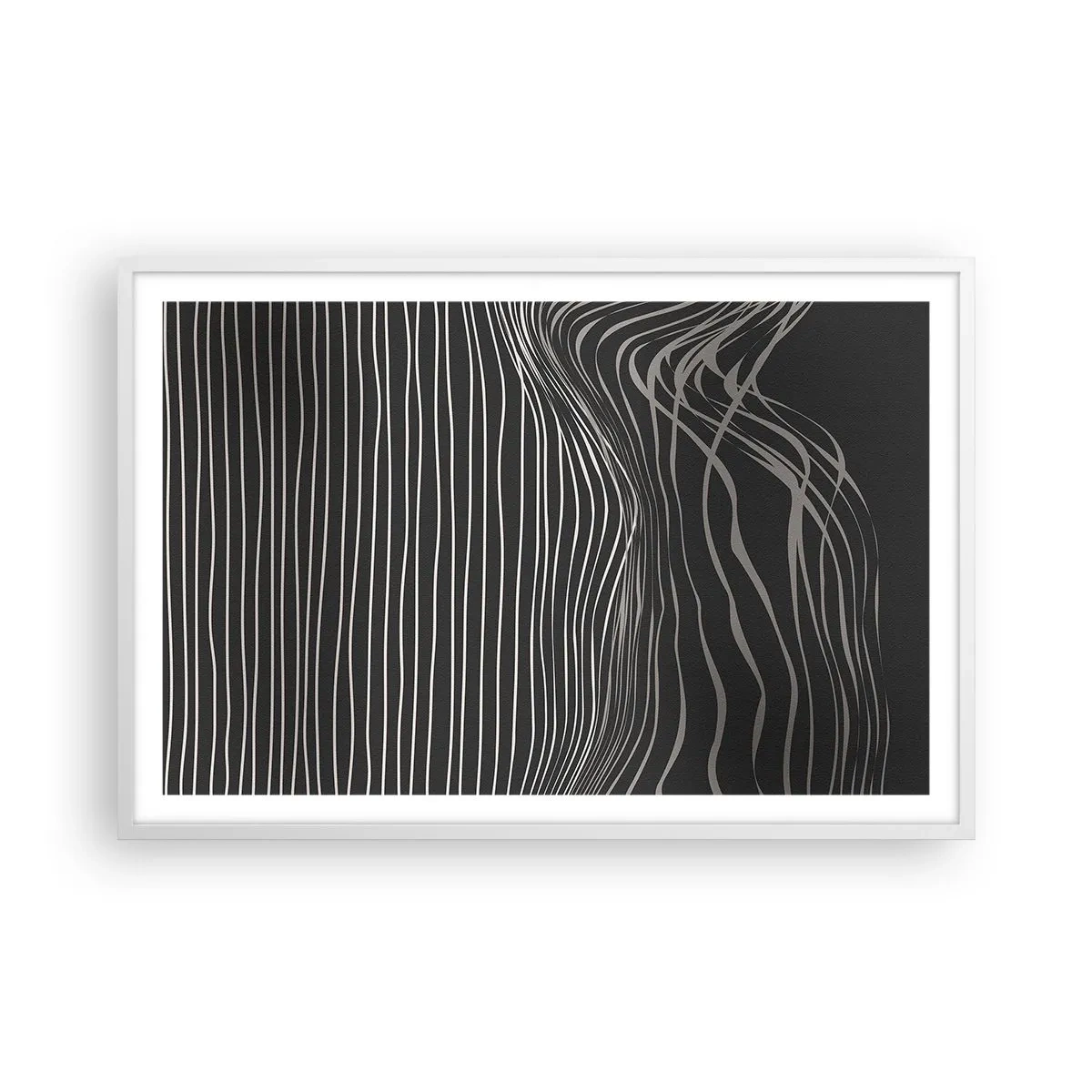 Póster en marco blanco - Ritmo y acento - 91x61 cm