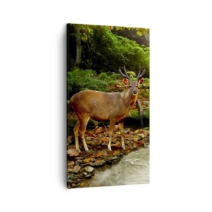 Cuadro sobre lienzo - Impresión de Imagen - Bienvenido a mi mundo - 45x80 cm