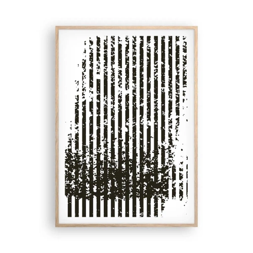 Póster en marco roble claro - Ritmo y ruido - 70x100 cm