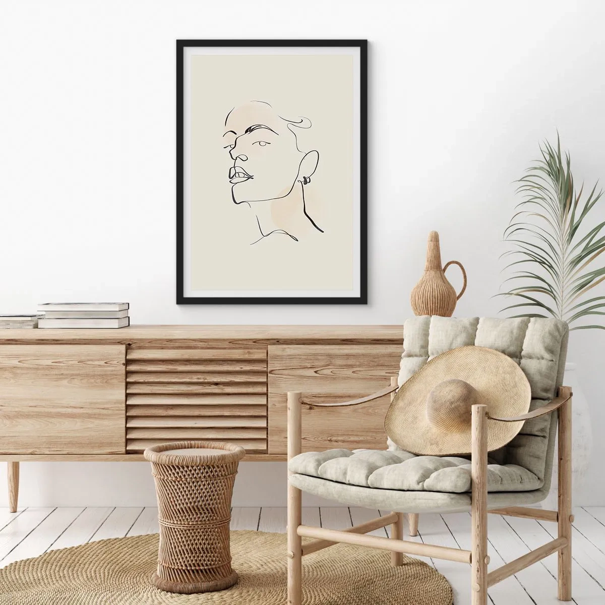 Póster en marco negro - Una mirada orgullosa - 61x91 cm
