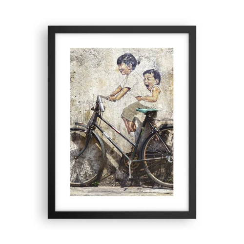 Póster en marco negro - ¿Verdadero o falso? - 30x40 cm