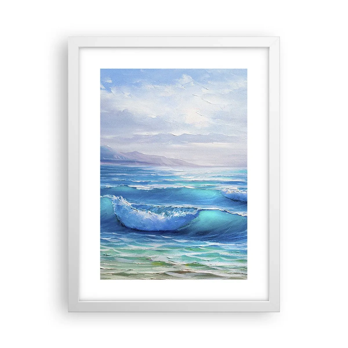 Póster en marco blanco - Trae consuelo - 30x40 cm