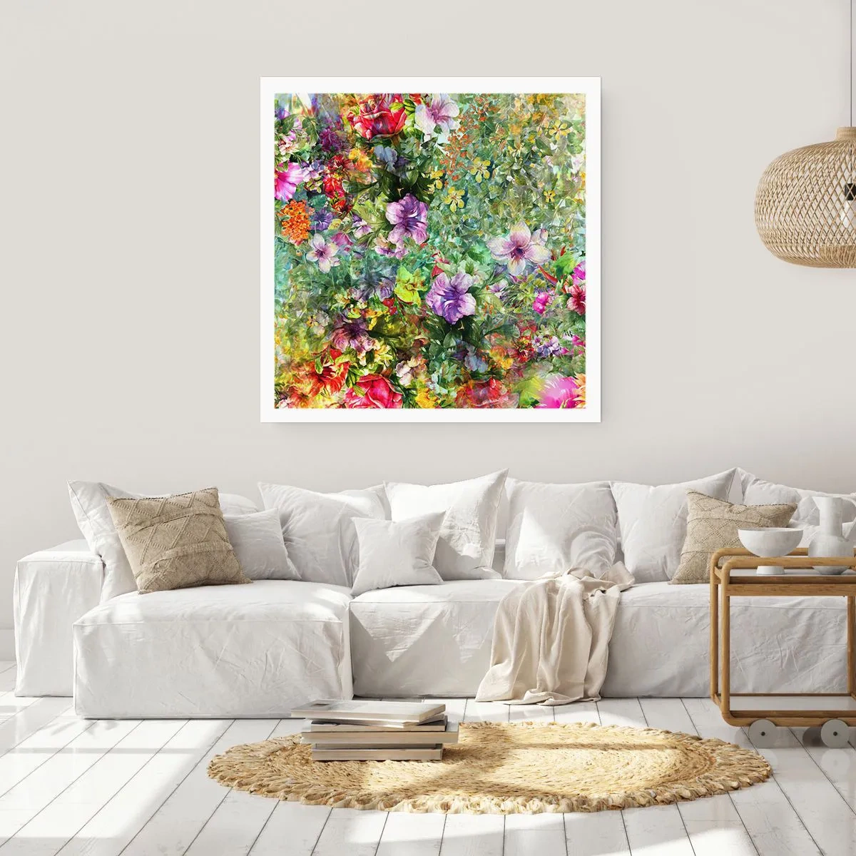 Póster - En flores a la perdición - 60x60 cm