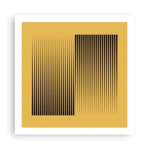 Póster - Cuadrado de opuestos - 60x60 cm