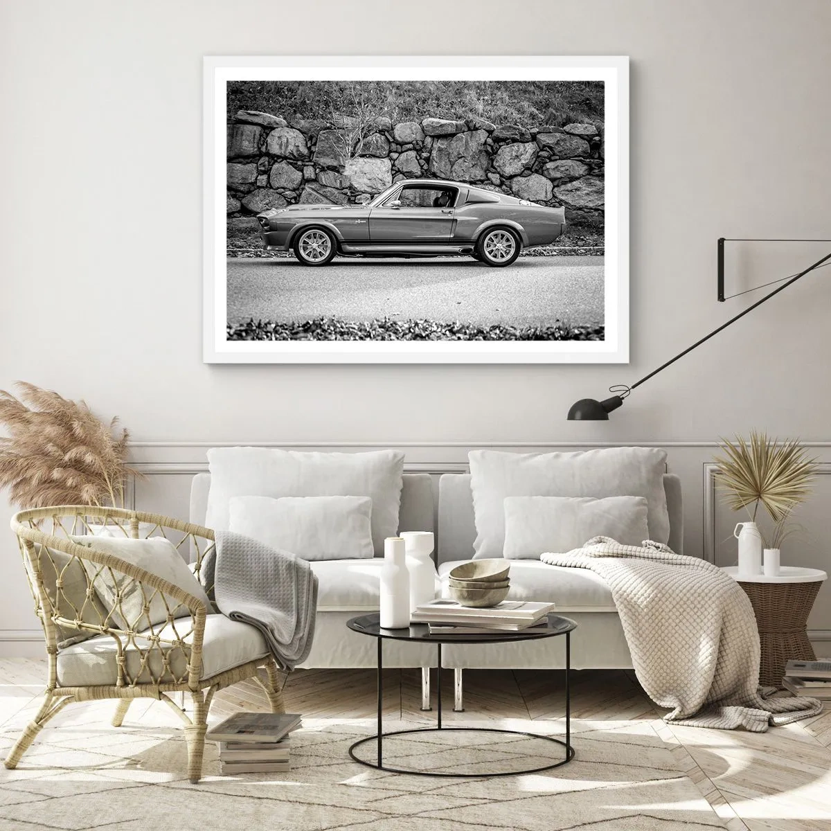 Póster en marco blanco - Una leyenda de los años 60 - 91x61 cm