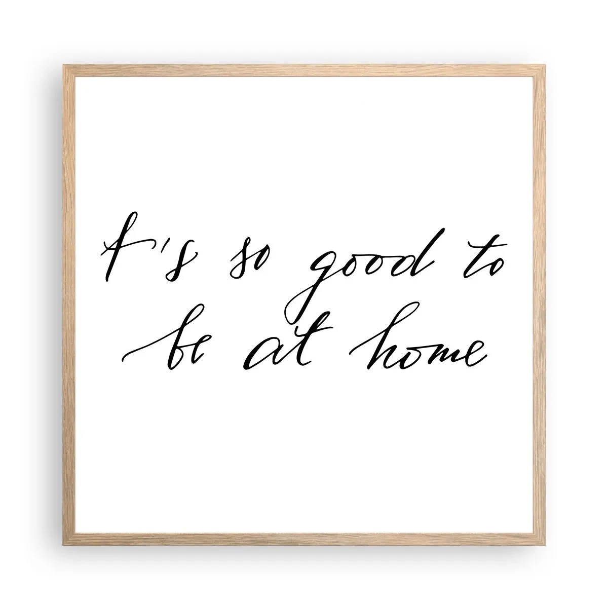 Póster en marco roble claro - Toda la verdad - 60x60 cm