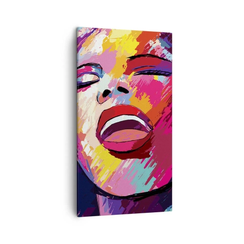 Cuadro sobre lienzo - Impresión de Imagen - Canta toda una vida - 45x80 cm