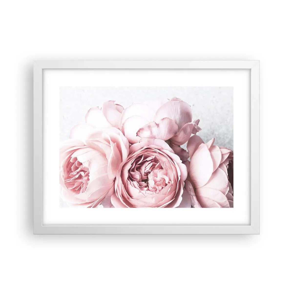 Póster en marco blanco - Para los románticos - 40x30 cm