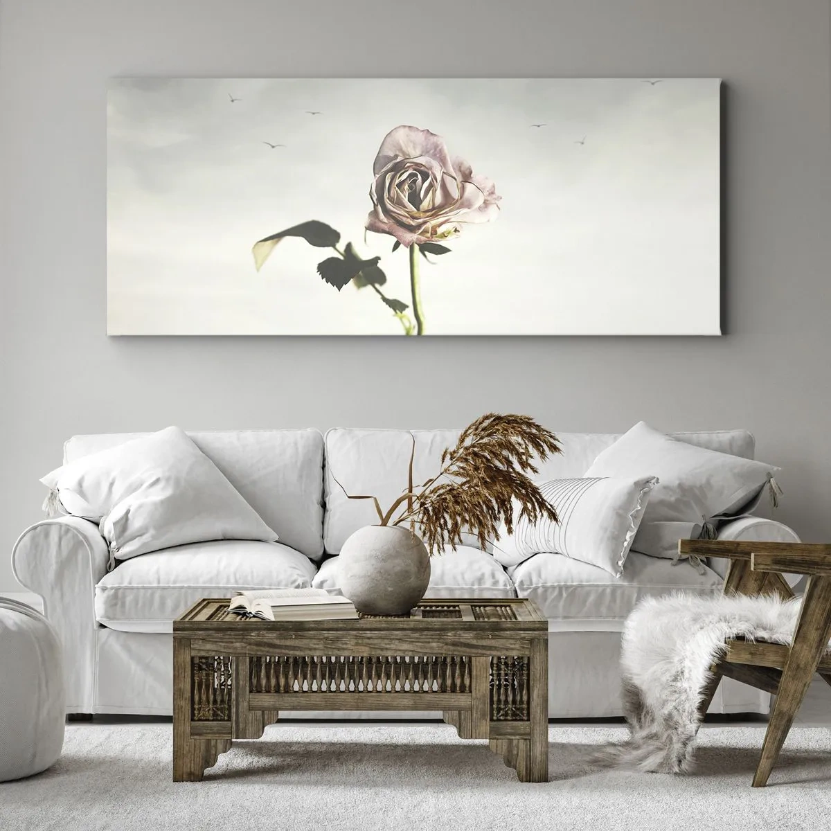 Cuadro sobre lienzo - Impresión de Imagen - Bienvenida a la primavera - 100x40 cm