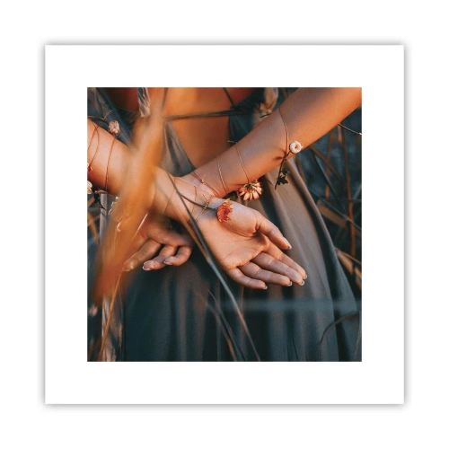 Póster - Conectada con la naturaleza - 30x30 cm