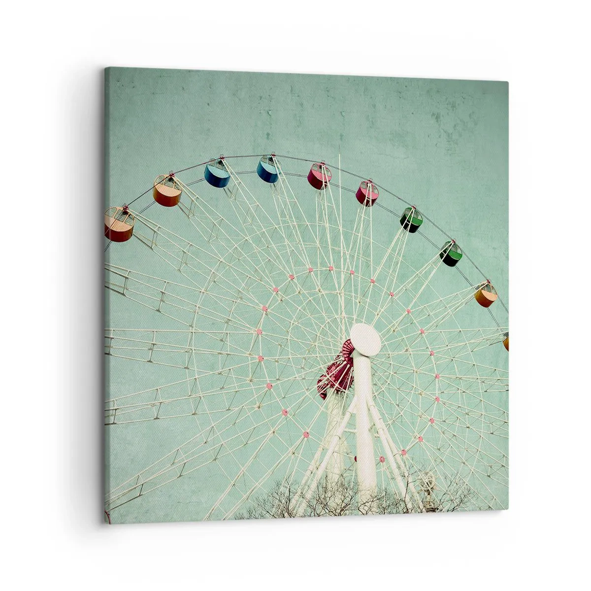 Cuadro sobre lienzo - Impresión de Imagen - Te invitamos a jugar - 50x50 cm