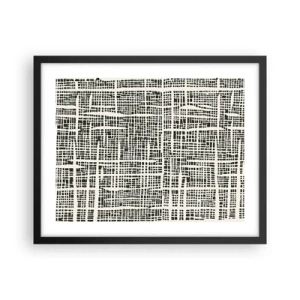 Póster en marco negro - Composición del tejido - 50x40 cm