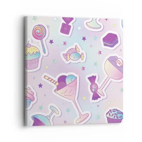 Cuadro sobre lienzo - Impresión de Imagen - Cumplir años todos los días - 30x30 cm