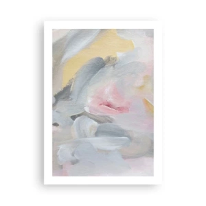 Póster - Composición abstracta en colores pastel - 50x70cm - En un mundo de colores pastel - Decoración de pared moderna para salón y dormitorio ARTTOR