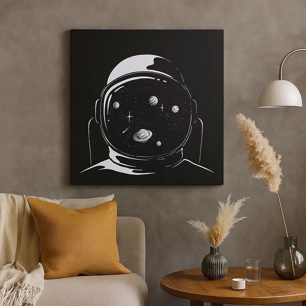 Cuadro sobre lienzo - Impresión de Imagen - Bonita vista - 30x30 cm