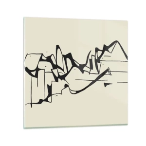 Cuadro sobre vidrio - Impresiones sobre Vidrio - Tal vez sea un paisaje - 30x30 cm