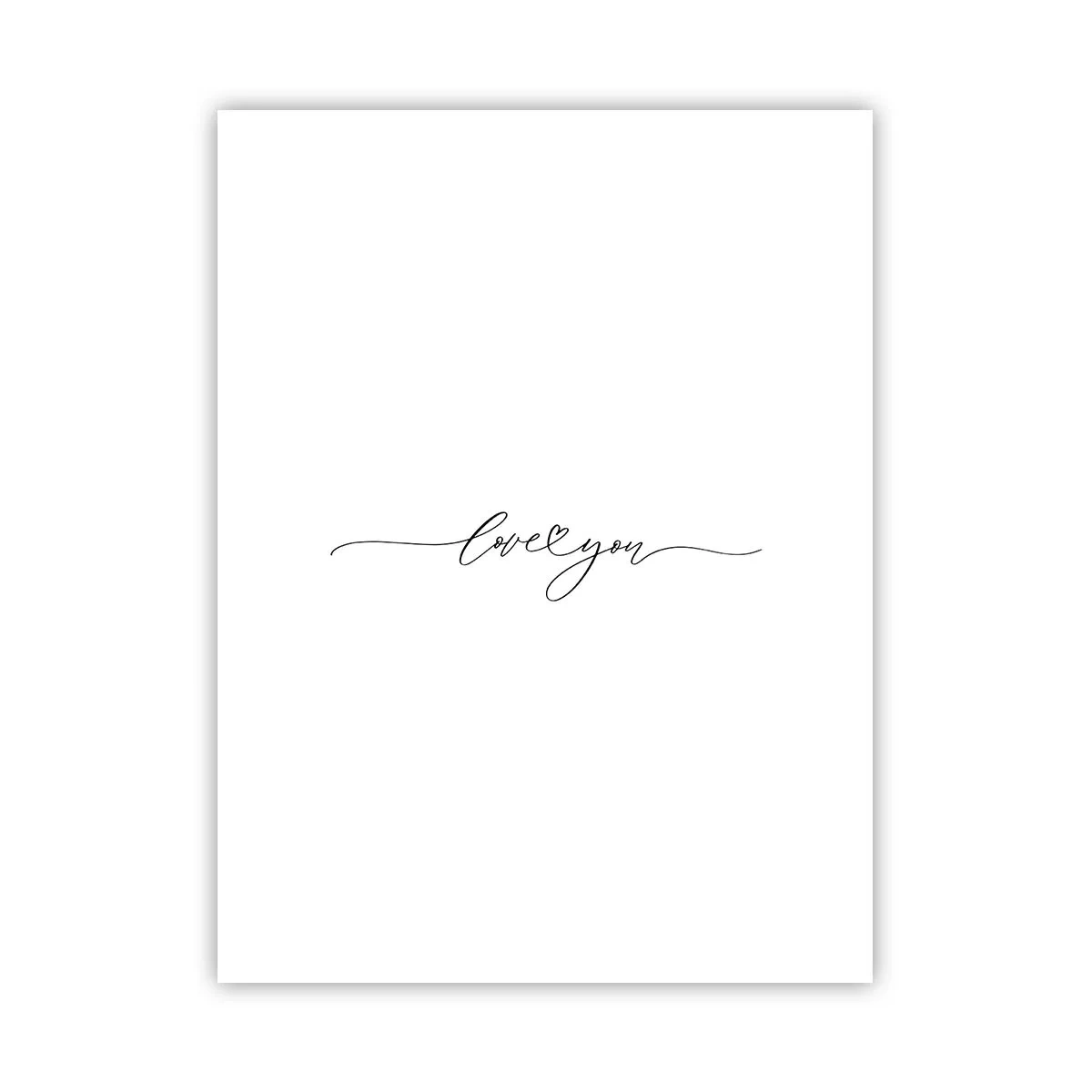 Póster - Negro sobre blanco - 30x40 cm