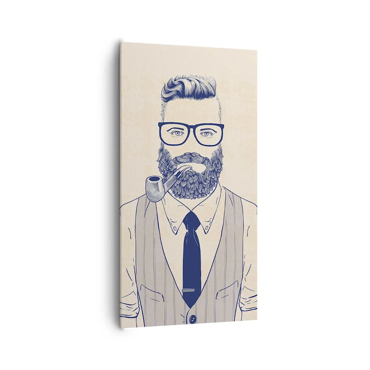 Cuadro sobre lienzo - Impresión de Imagen - Alegre, masculino y a la moda - 65x120 cm