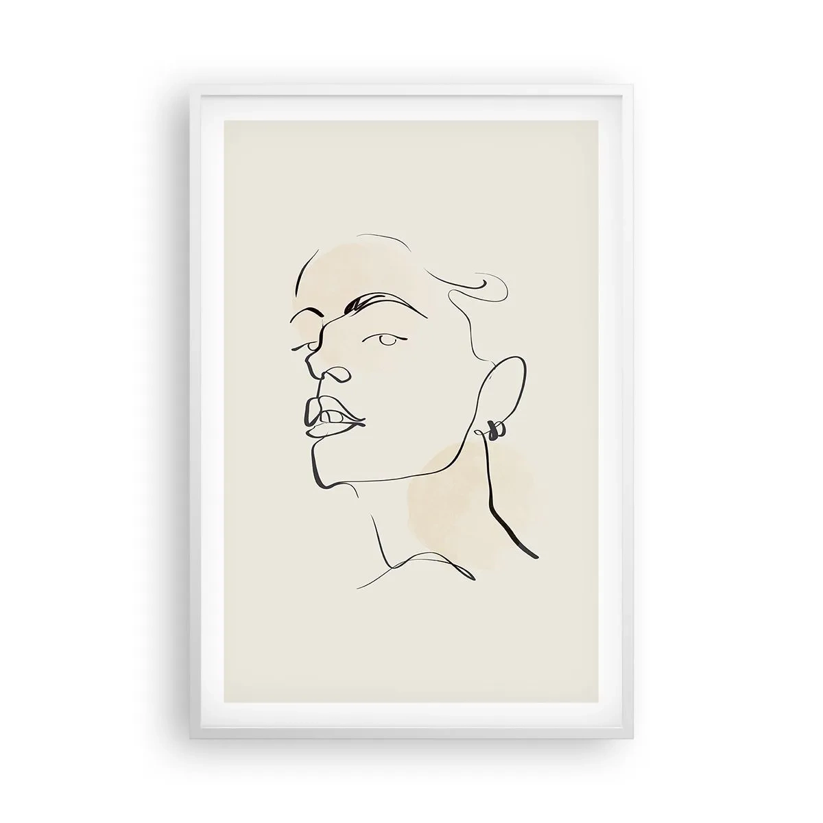 Póster en marco blanco - Una mirada orgullosa - 61x91 cm