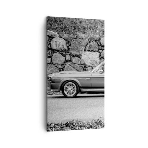 Cuadro sobre lienzo - Impresión de Imagen - Una leyenda de los años 60 - 45x80 cm