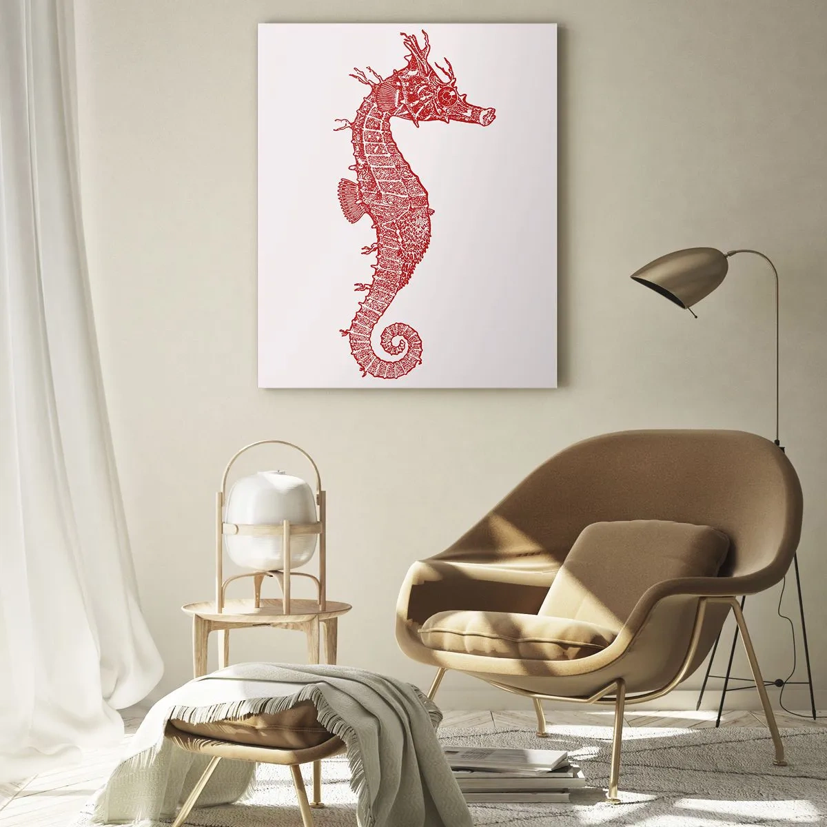 Cuadro sobre vidrio - Impresiones sobre Vidrio - Una intrincada creación - 80x120 cm