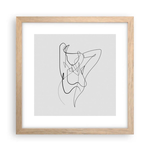 Póster en marco roble claro - Realmente, tal y como eres - 30x30 cm