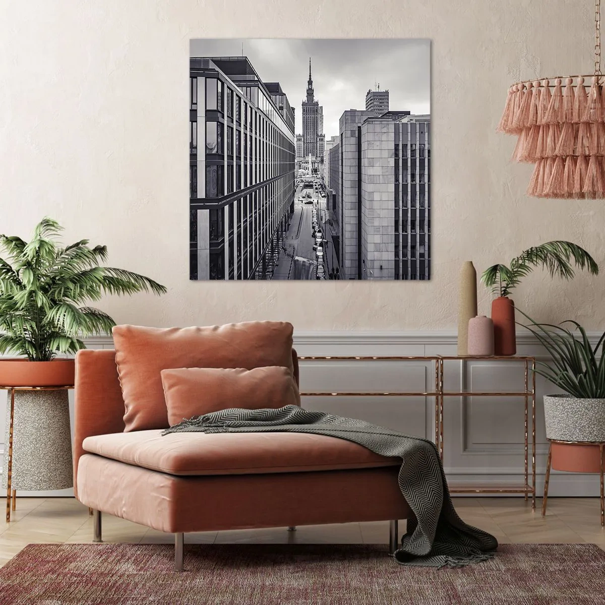 Cuadro sobre lienzo - Impresión de Imagen - Valle de Varsovia - 70x70 cm