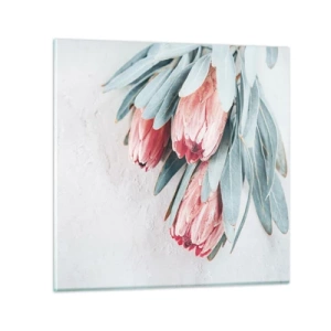 Cuadro sobre vidrio - Impresiones sobre Vidrio - Avergonzada de su propia belleza - 30x30 cm