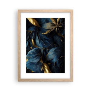 Póster en marco roble claro - Forradas de oro - 30x40 cm